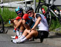 Normally, a bunch sprint is inevitable in Bremen. This could make it an affair for the always cheerful Pascal Ackermann (front, with Michael Schwarzmann).