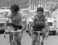 Luis Ocaña and José Manuel Fuente neck and neck on the Col d’Izoard during the 1973 Tour