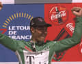 La marque de fabrique d'Erik Zabel : le maillot vert. En 1997, il a également remporté le classement par points du Tour de France.