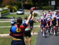 En Australie, les températures étaient élevées aujourd'hui, les coureuses étaient donc dans l'obligation de s'hydrater suffisamment.
