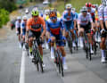 Sam Welsford de Bora-Hansgrohe a porté le maillot de leader du classement général aujourd'hui. Mais il a dû lâcher prise dans la dernière montée et a perdu le contact avec les leaders.