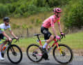 Together with Luke Burns, the Dutchman pulled away and rode ahead of the peloton for a long time