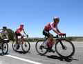 But just 35 kilometres later there was only one trio left: Burns had dropped back after winning the two mountain classifications, as his mountain jersey was thus defended.