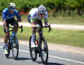 Après dix kilomètres, Jackson Medway (à droite) et Vinicius Rangel attaquent. Les deux hommes prennent entre-temps plus de cinq minutes d'avance.