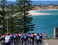 La 5e étape du Tour Down Under a débuté à Christies Beach.