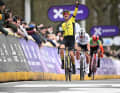 Es kam zu einem Schlusssprint, den Marianne Vos für sich entschied