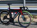 Picture of horror: The punctured tyre on Thomas De Gendt's bike at the UAE Tour shook up the scene.