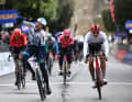 Phil Bauhaus, vainqueur de la 3e étape de Tirreno-Adriatico 2024