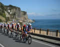 Die Nachführarbeit übernahm unter anderem das Team Alpecin-Deceuninck (vorne)