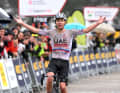 Tadej Pogacar, Sieger der 2. Etappe der Katalonien-Rundfahrt 2024