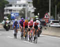 After just ten kilometres, a five-man breakaway group broke away. Among them: Georg Steinhauser.