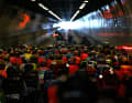 The race was then started after nine neutralised kilometres outside Antwerp in dry weather.