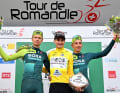 The podium of the Tour de Romandie 2024