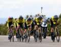 Visma | Lease a Bike put in a strong performance, but was a hundredth of a second short of the day's victory, ...