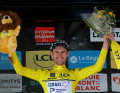 Derek Gee was delighted with the stage win and the yellow jersey.