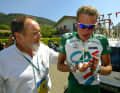 Christophe Moreau has to abandon the Tour de France 2002 after a crash.
