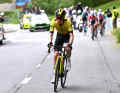 At the Col de la Croix, Johannes Staune-Mittet broke away from the leading group and tried to go solo