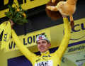Tadej Pogacar ist der neue Träger des Gelben Trikots bei der Tour de France 2024