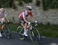 Avant l'unique classement au sommet de la journée, deux coureurs se sont détachés dans la 6e étape : Axel Zingle (devant) et Jonas Abrahamsen (derrière)