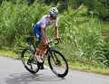 Fabien Grellier, qui s'échappe du peloton, est repris dans le final.