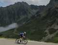 Breakaway rider Oier Lazkano won the mountain classification at the Col du Tourmalet