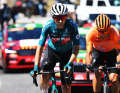 Ibon Ruiz (devant) et Luis Angel Mate ont formé l'échappée du jour.