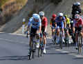 A breakaway group only formed late in the race. Eight riders were in it - including Oier Lazkano (front)