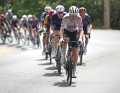 Shortly after the start of the race, a large escape group broke away from the peloton - including the eventual winner Yates