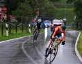 Breakaway groups formed several times during the race. Riejanne Markus (front) and Justine Ghekiere (back) showed particular commitment
