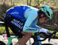 Instead, it was Stefan Bissegger who was able to catch up with the leading group with an attack from the peloton