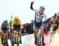 However, Jorgenson had to concede the stage win to Martinez after a late attack.