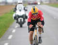 50 Kilometer vor dem Ziel waren die Ausreißer fast gestellt. Dann trat Abrahamsen nochmal richtig in die Pedalen und verzögerte seine Einholung bis zur 3000-Meter-Marke.