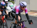 Shortly afterwards, two Italians also made off and took up the chase to the soloist: The chasing duo consisted of Virginia Bortoli (back) and Laura Tomasi (front)