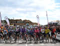 167 riders lined up on the starting line.