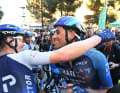 Vernon then thanked his team-mates, who had positioned him perfectly.