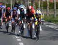 It took a long time for a breakaway group to form. After more than 30 kilometres it was formed and comprised 8 riders. Marco Haller was one of them