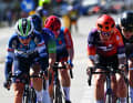 After the start of the race, seven riders pulled away. Romy Kasper (right) was also among them