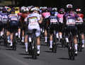 Lotte Kopecky (rainbow jersey) talks to team-mate Elena Cecchini