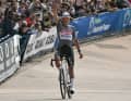 Mathieu van der Poel wins Paris-Roubaix 2025 and celebrates his third consecutive victory in the "Queen of the Classics"