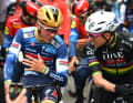 Top earners in professional cycling: Remco Evenepoel (left) and Tadej Pogačar (right)