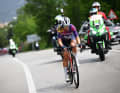 On the descent, it was Elena Cecchini who felt called upon to attack.