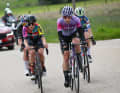 After Teutenberg and other riders were unable to get away in the early stages of the race, they managed to do so successfully after around 40 kilometres.