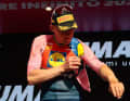 Mads Pedersen (Lidl - Trek) defended the pink jersey.