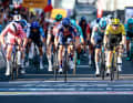 Casper van Uden (Team Picnic PostNL) won the stage with a long sprint.