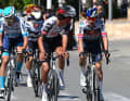Primoz Roglic (Red Bull - BORA - hansgrohe) s'est assuré deux secondes de bonification au sprint intermédiaire.