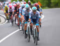 In the finale, the group remained relatively large until three kilometres before the finish.