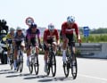L'échappée de cinq coureurs avec Jensen Plowright, George Jackson, Victor Vercouillie, Mads Andersen et Joshua Gudnitz