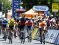 Tobias Lund Andresen has won the first sprint finish of the 2026 Tour Down Under.