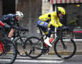 Juan Ayuso (Lidl - Trek) had to abandon the stage race after a crash in the yellow jersey.