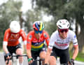 Kasia Niewiadoma (front) launched the first attack in the battle for victory on the Cipressa. This caused problems for the first favourites - including last year's winner Lorena Wiebes